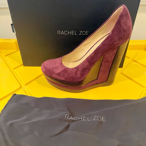 Rachel Zoe Eva Kidsuede Platforms SZ 8.5 - Picture 5 of 5